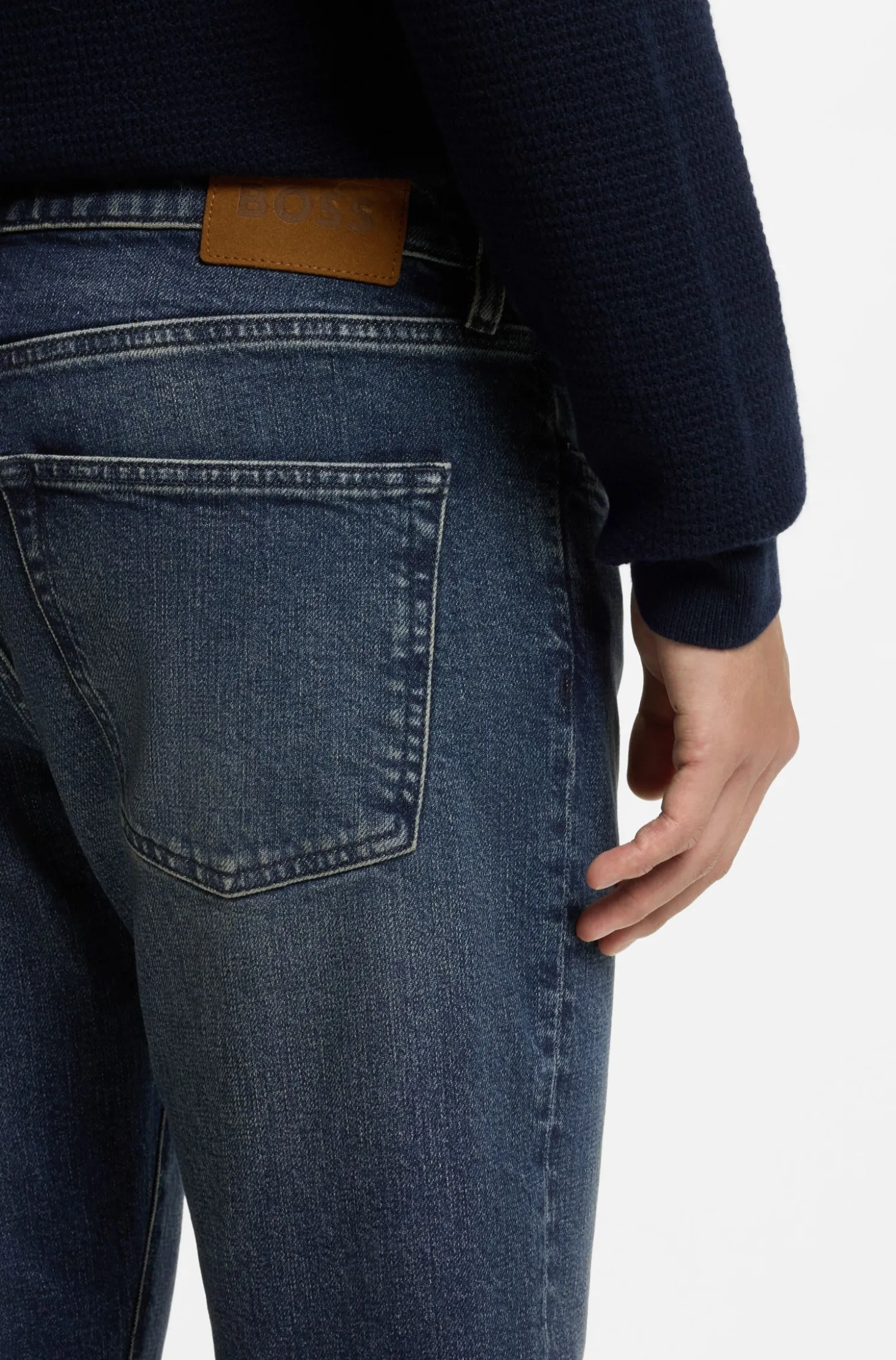 Slim-Fit Jeans aus italienischem Comfort-Stretch-Denim
