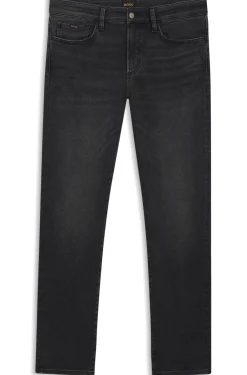 Slim-Fit Jeans aus schwarzem Performance-Denim