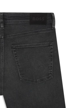 Slim-Fit Jeans aus schwarzem Performance-Denim
