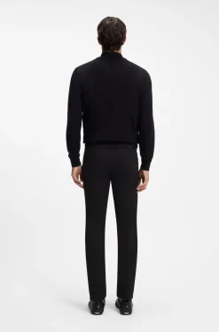 Slim-Fit Jeans aus schwarzem Stretch-Denim