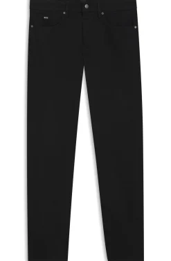 Slim-Fit Jeans aus schwarzem Stretch-Denim
