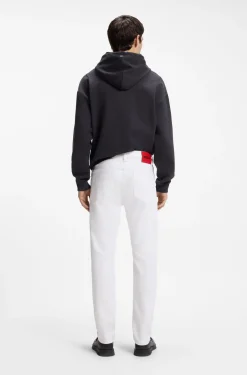 Slim-Fit Jeans aus weißem Stretch-Denim