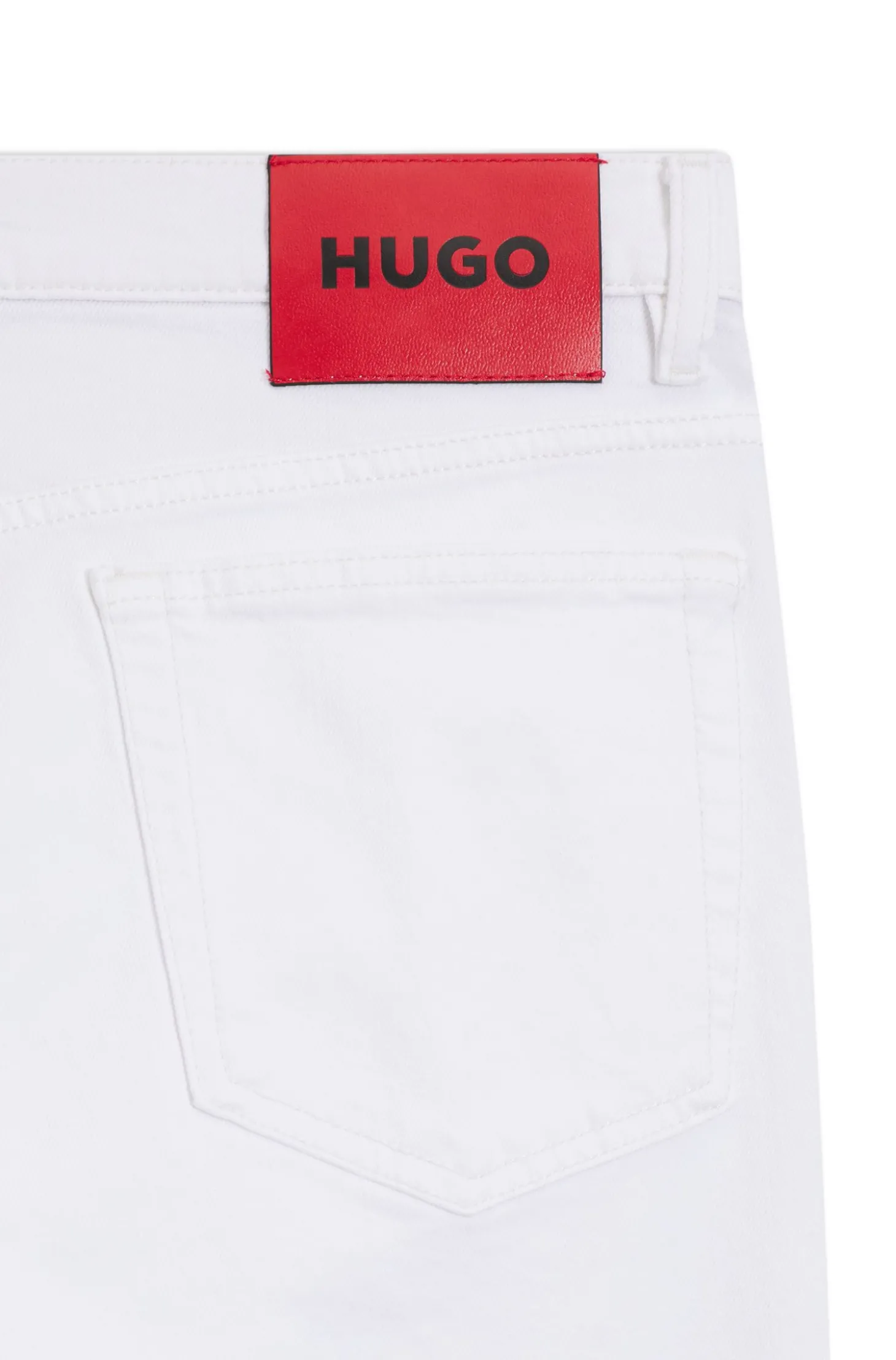 Slim-Fit Jeans aus weißem Stretch-Denim