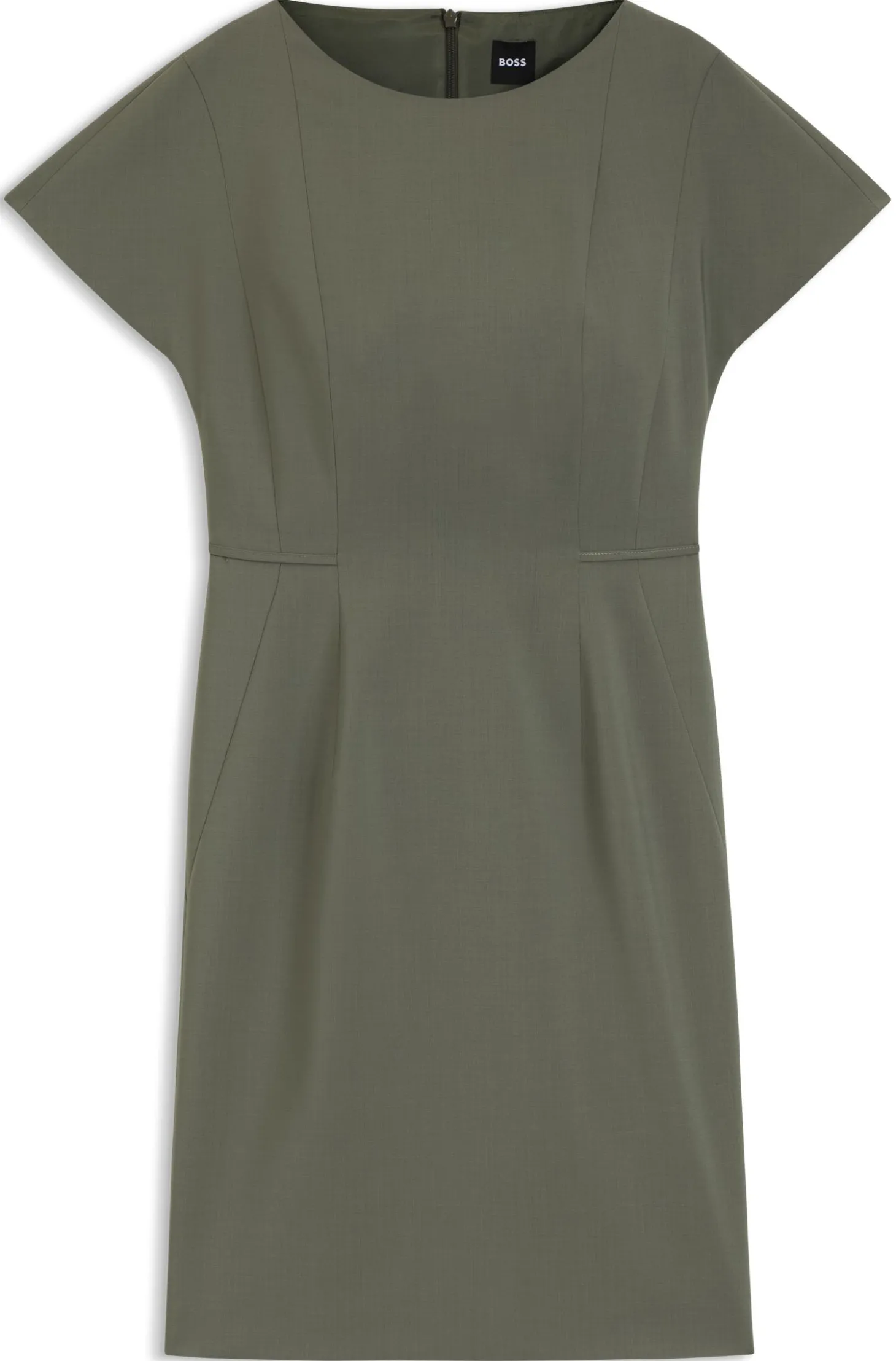 Slim-Fit Kleid aus italienischer Stretch-Wolle