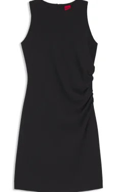 Slim-Fit Kleid mit gerafften Details