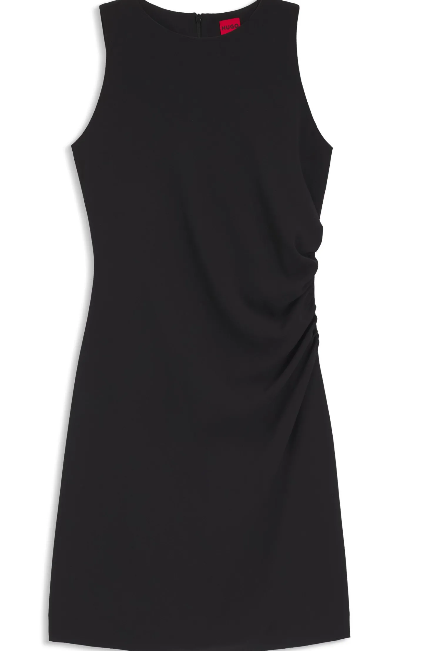 Slim-Fit Kleid mit gerafften Details