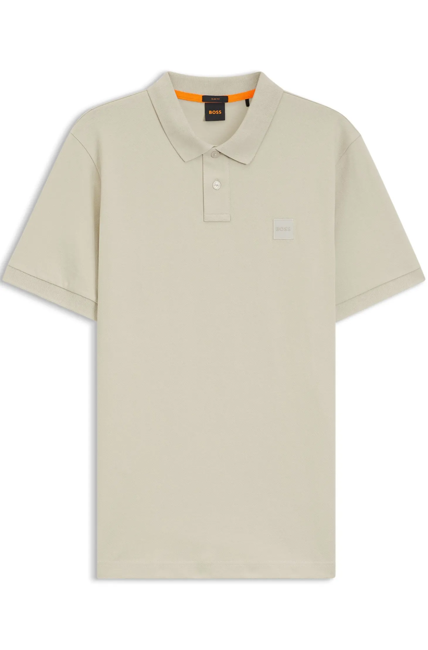 Slim-Fit Polohemd aus Stretch-Baumwolle mit Logo-Aufnäher