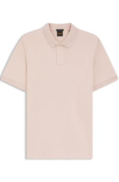 Slim-Fit Polohemd aus Stretch-Baumwolle mit Logo-Aufnäher