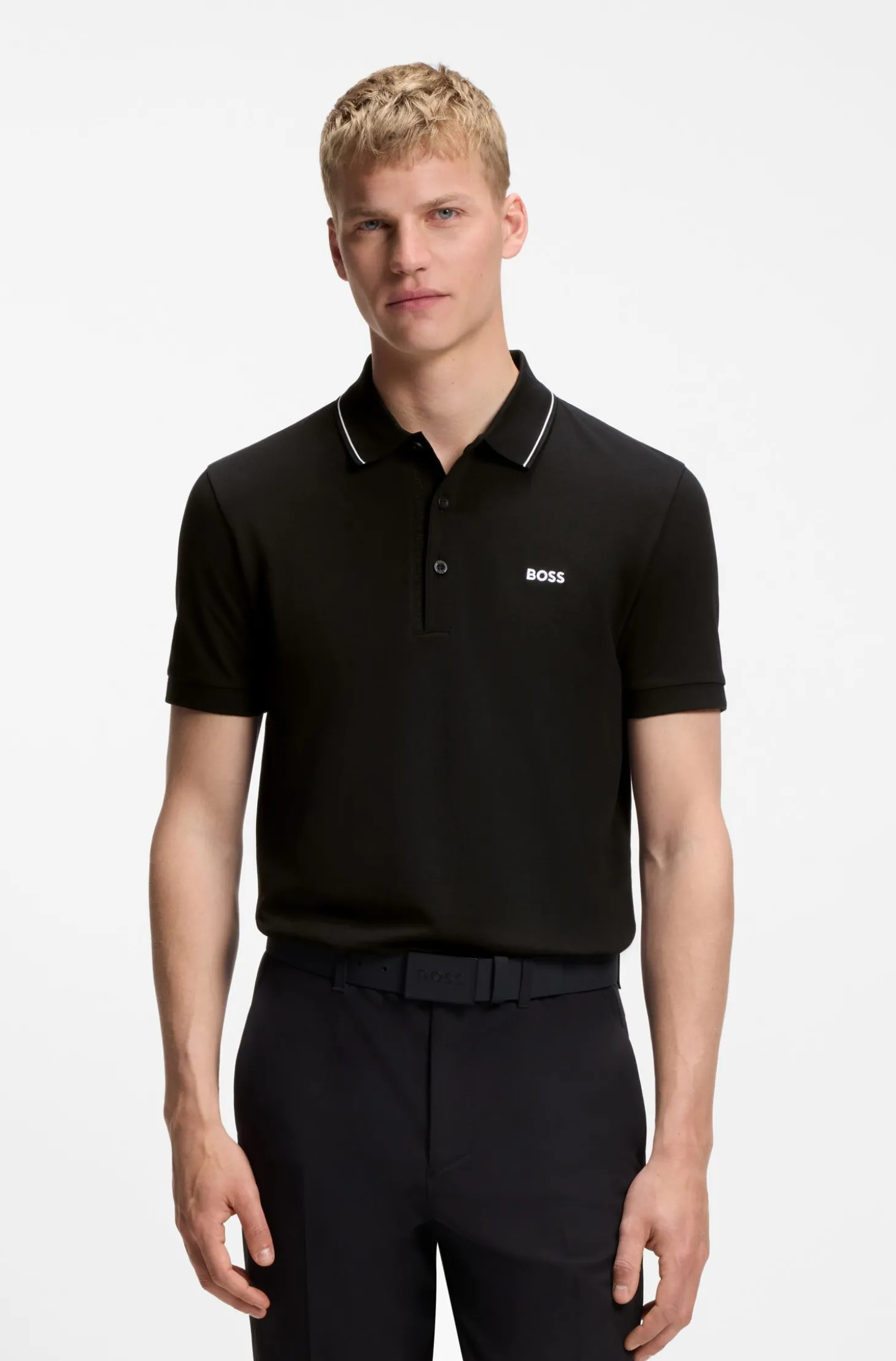 Slim-Fit Poloshirt aus Baumwoll-Piqué mit Logo