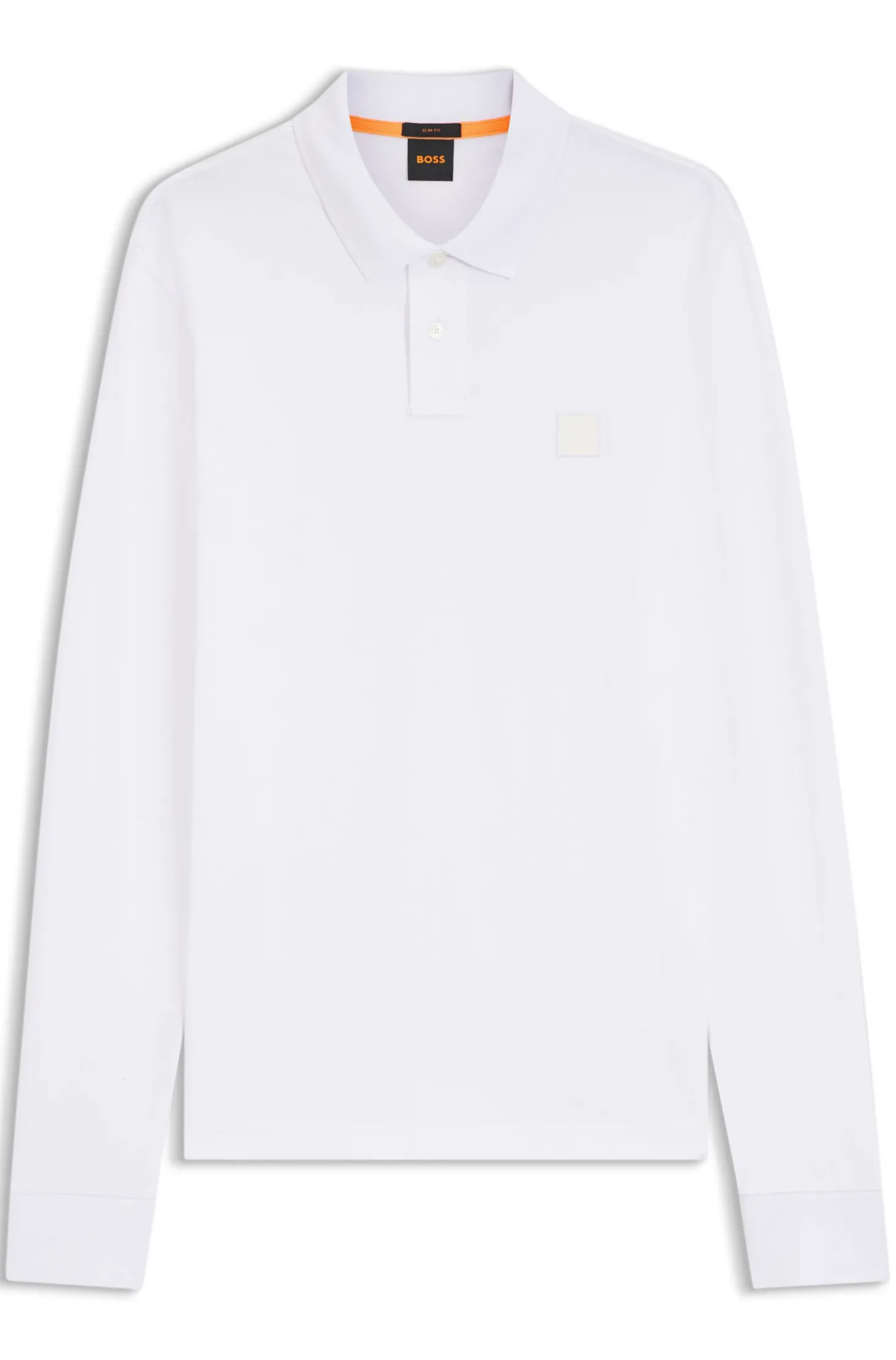 Slim-Fit Poloshirt aus elastischem Baumwoll-Piqué
