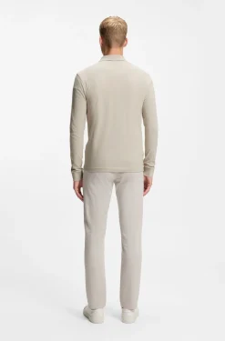 Slim-Fit Poloshirt aus elastischem Baumwoll-Piqué