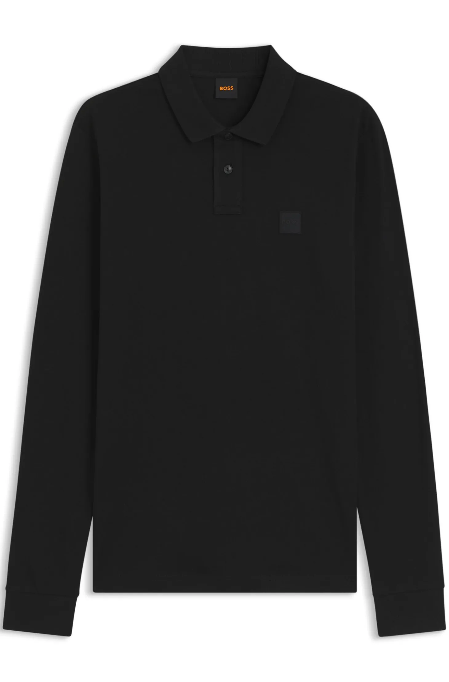Slim-Fit Poloshirt aus elastischem Baumwoll-Piqué