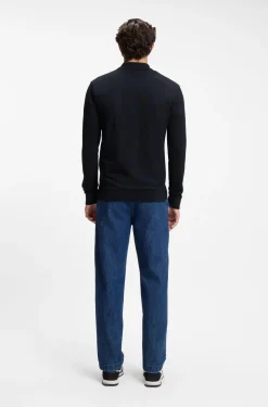 Slim-Fit Poloshirt aus elastischem Baumwoll-Piqué