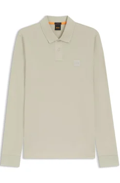 Slim-Fit Poloshirt aus elastischem Baumwoll-Piqué