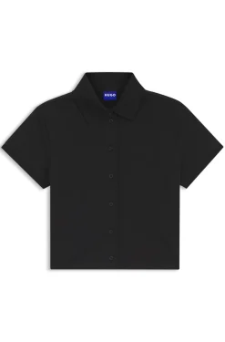 Slim-Fit Poloshirt aus elastischer Baumwolle