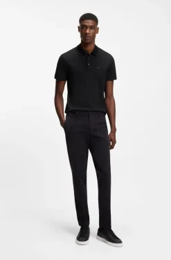 Slim-Fit Poloshirt aus Interlock-Baumwolle