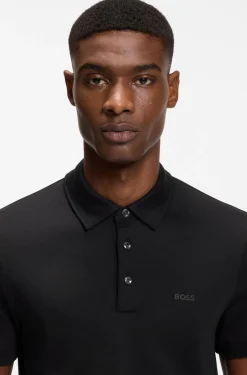 Slim-Fit Poloshirt aus Interlock-Baumwolle