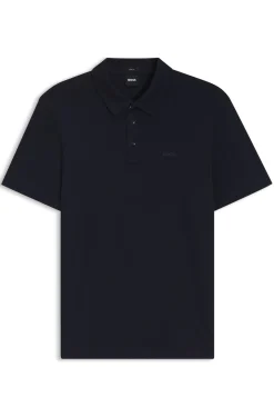 Slim-Fit Poloshirt aus Interlock-Baumwolle