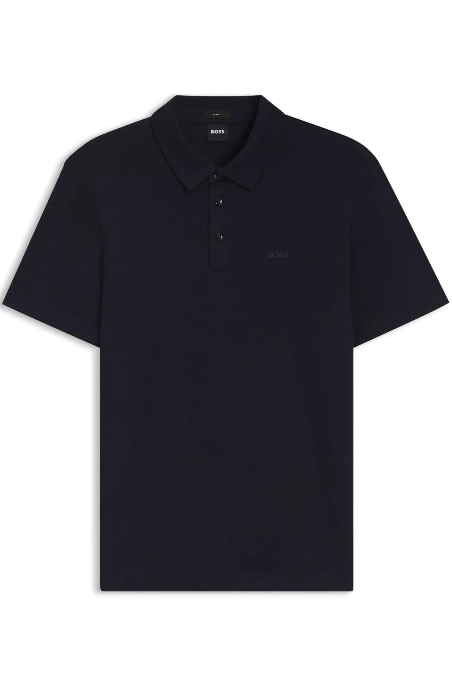 Slim-Fit Poloshirt aus Interlock-Baumwolle