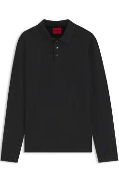 Slim-Fit Poloshirt aus merzerisierter Baumwolle