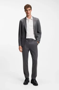 Slim-Fit Poloshirt aus merzerisierter Baumwolle