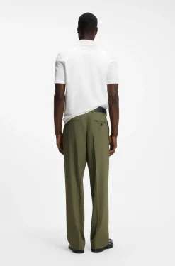 Slim-Fit Poloshirt aus merzerisierter Baumwolle
