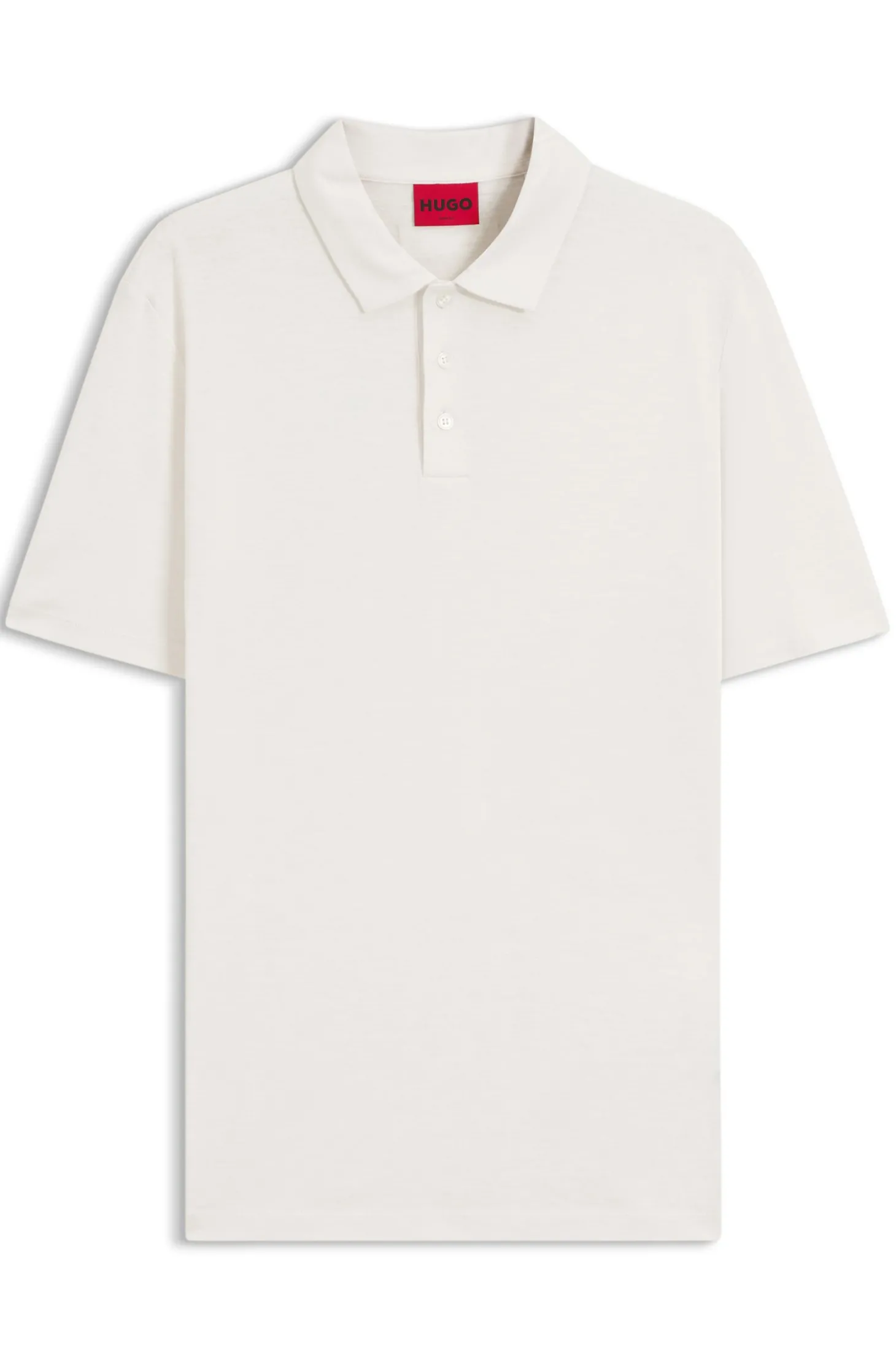 Slim-Fit Poloshirt aus Slub-Interlock