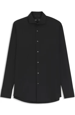 Slim-Fit Popeline-Hemd aus bügelleichtem Baumwoll-Mix