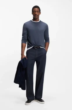 Slim-Fit Pullover aus Merinowolle