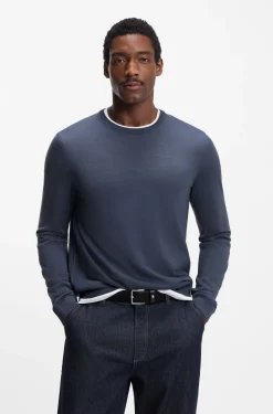 Slim-Fit Pullover aus Merinowolle