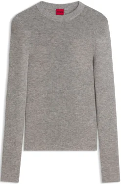 Slim-Fit Pullover aus Woll-Mix mit Kaschmir