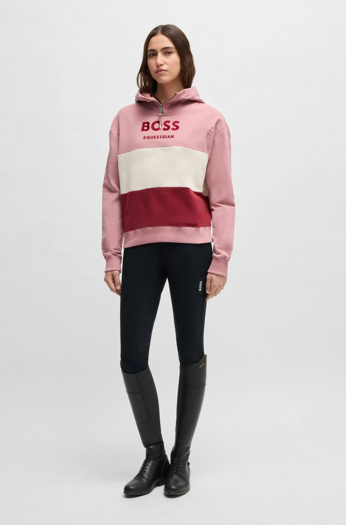 Slim-Fit Reithose mit Kniebesatz