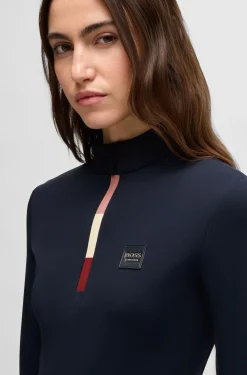 Slim-Fit Reitsport-Trainingsshirt aus Super-Stretch-Gewebe