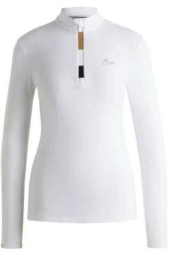 Slim-Fit Reitsport-Trainingsshirt aus Super-Stretch-Gewebe