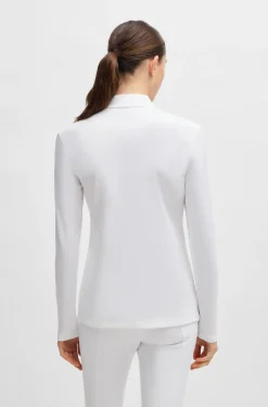 Slim-Fit Reitsport-Trainingsshirt aus Super-Stretch-Gewebe