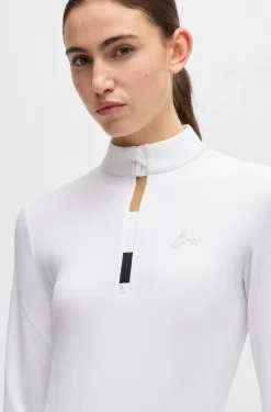 Slim-Fit Reitsport-Trainingsshirt aus Super-Stretch-Gewebe