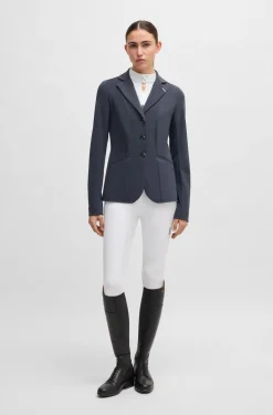 Slim-Fit Reitsport-Trainingsshirt aus Super-Stretch-Gewebe