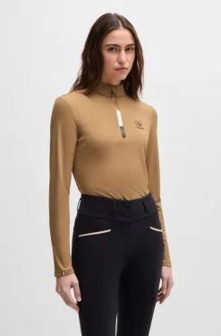 Slim-Fit Reitsport-Trainingsshirt aus Super-Stretch-Gewebe