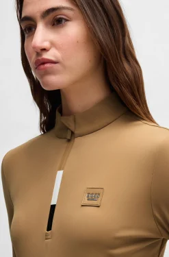 Slim-Fit Reitsport-Trainingsshirt aus Super-Stretch-Gewebe
