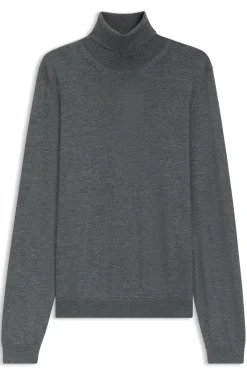 Slim-Fit Rollkragenpullover aus extrafeiner Merinowolle