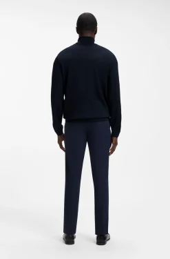 Slim-Fit Rollkragenpullover aus extrafeiner Merinowolle