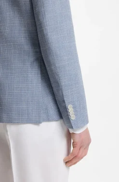 Slim-Fit Sakko aus fein gemustertem Gewebe