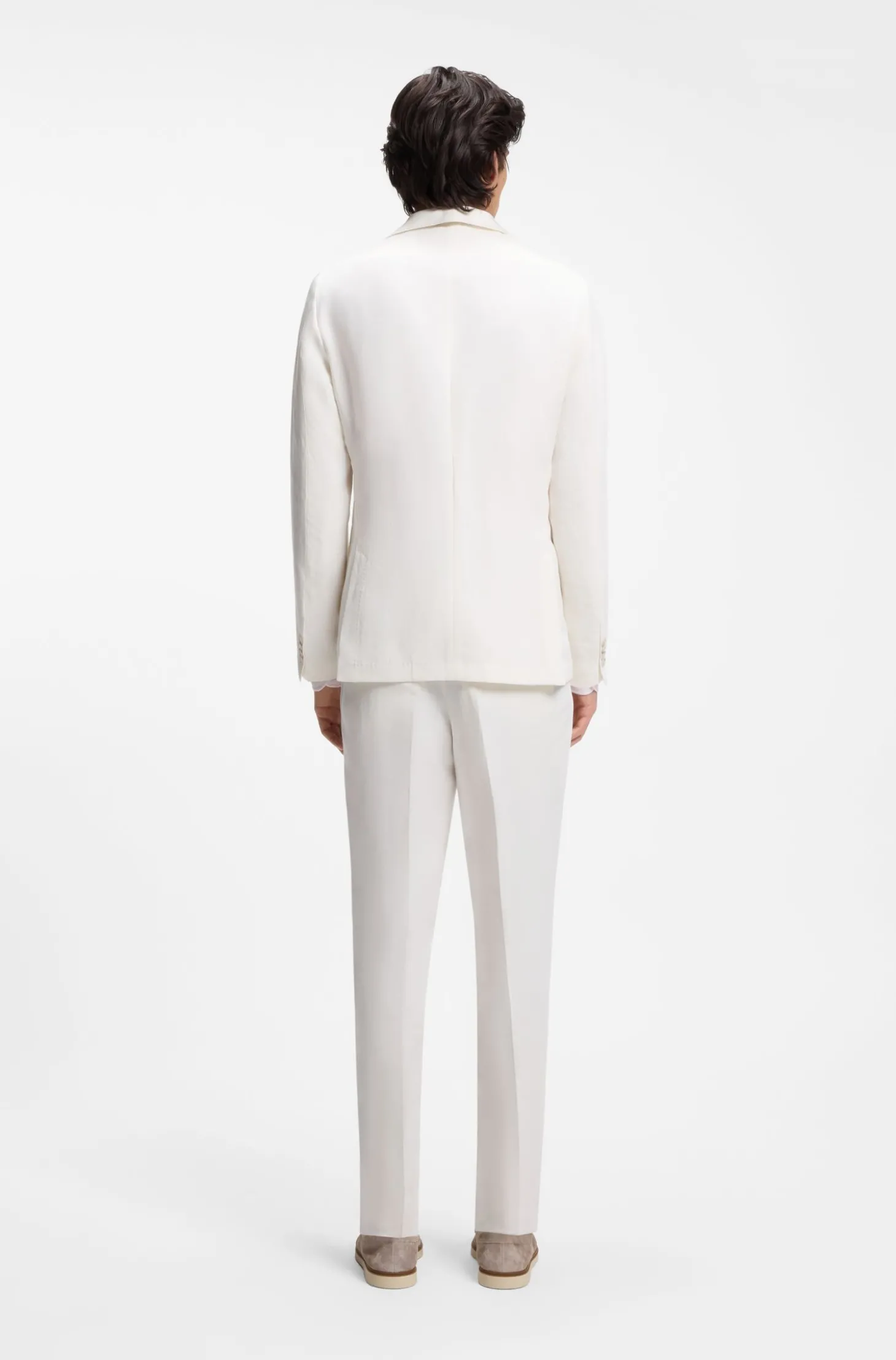 Slim-Fit Sakko aus fein gemustertem Gewebe
