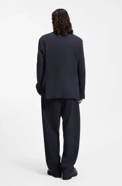 Slim-Fit Sakko aus funktionalem Stretch-Seersucker