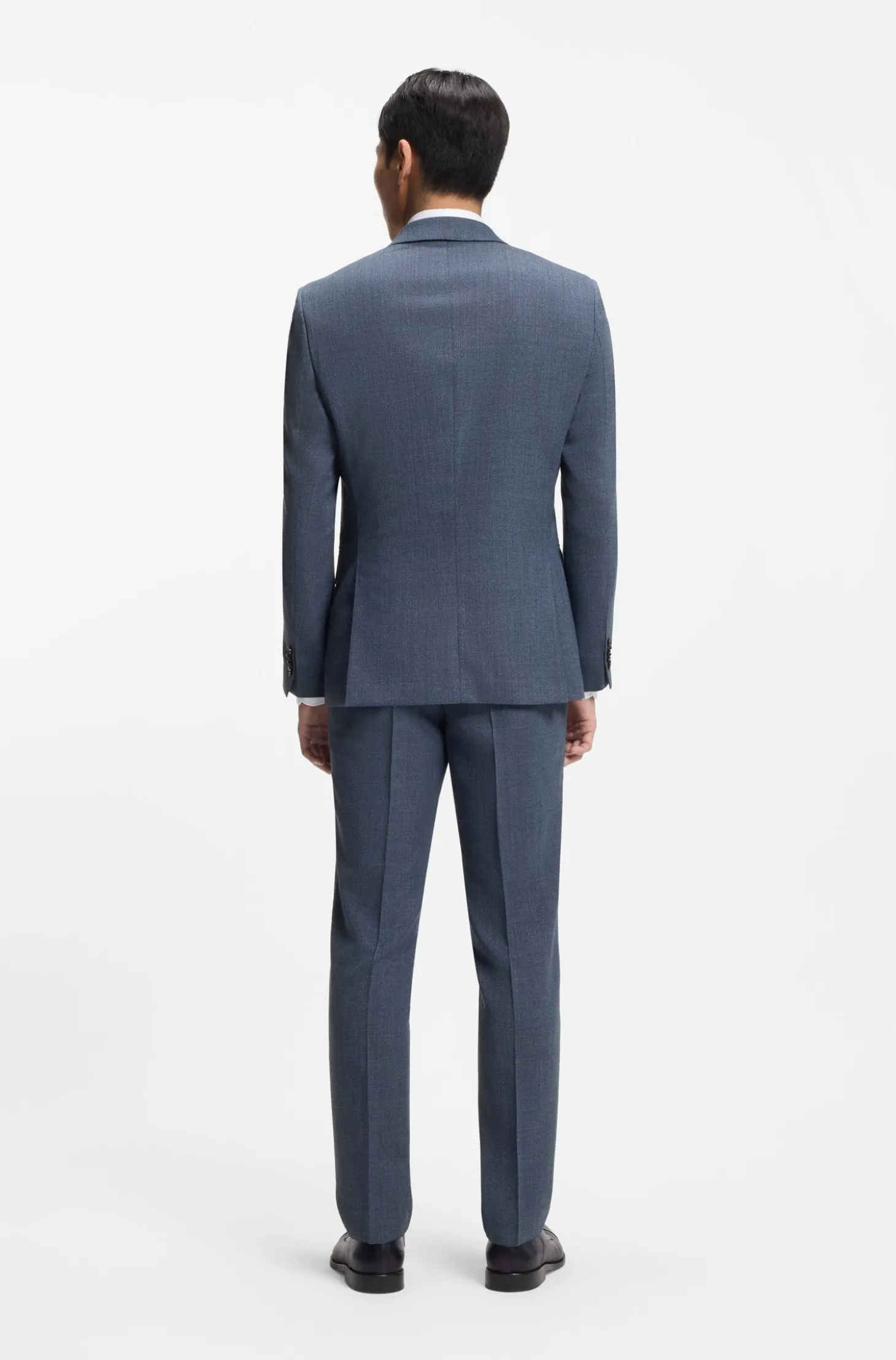 Slim-Fit Sakko aus gemusterter Stretch-Wolle
