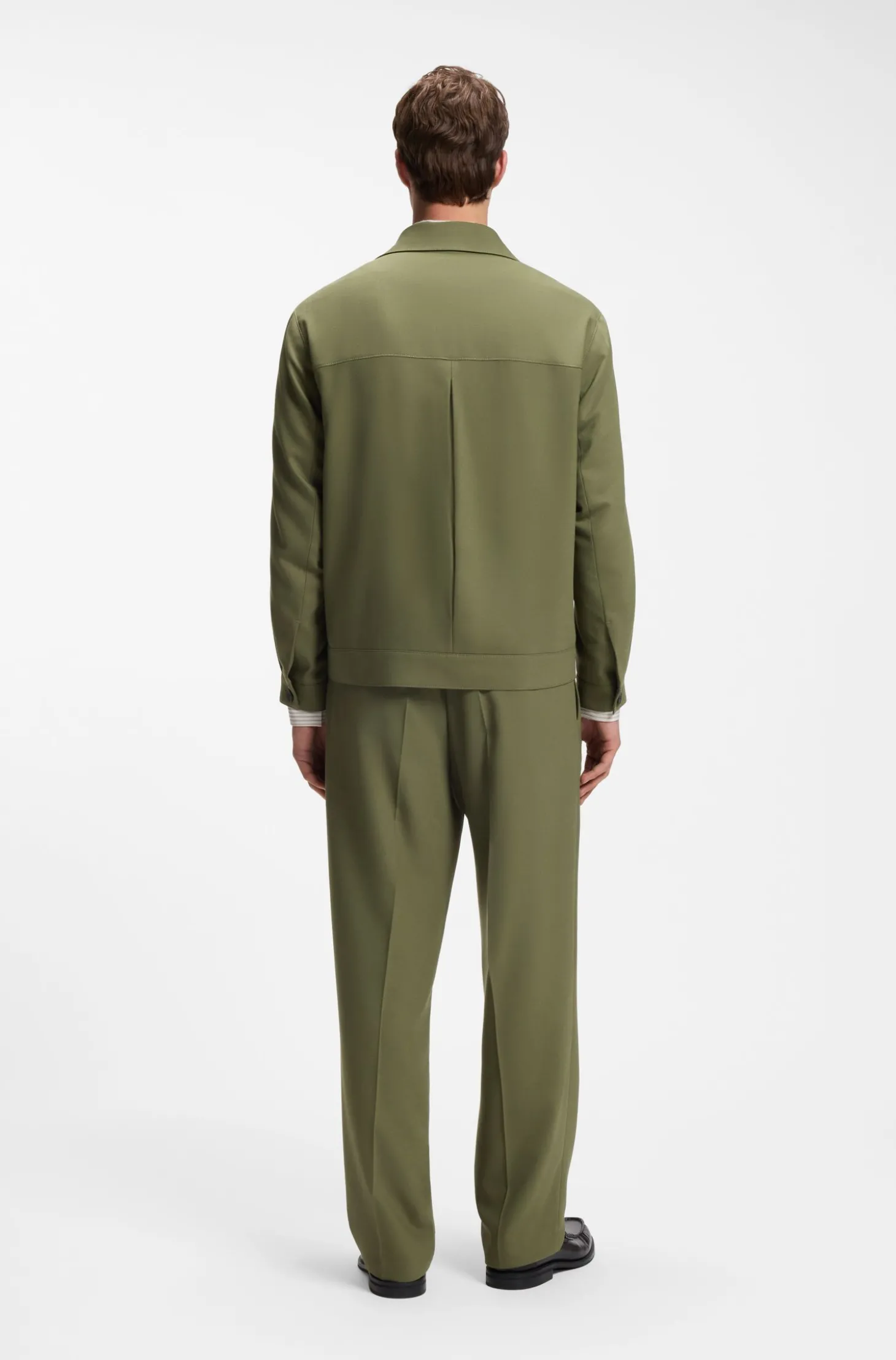 Slim-Fit Sakko aus knitterfreiem Twill
