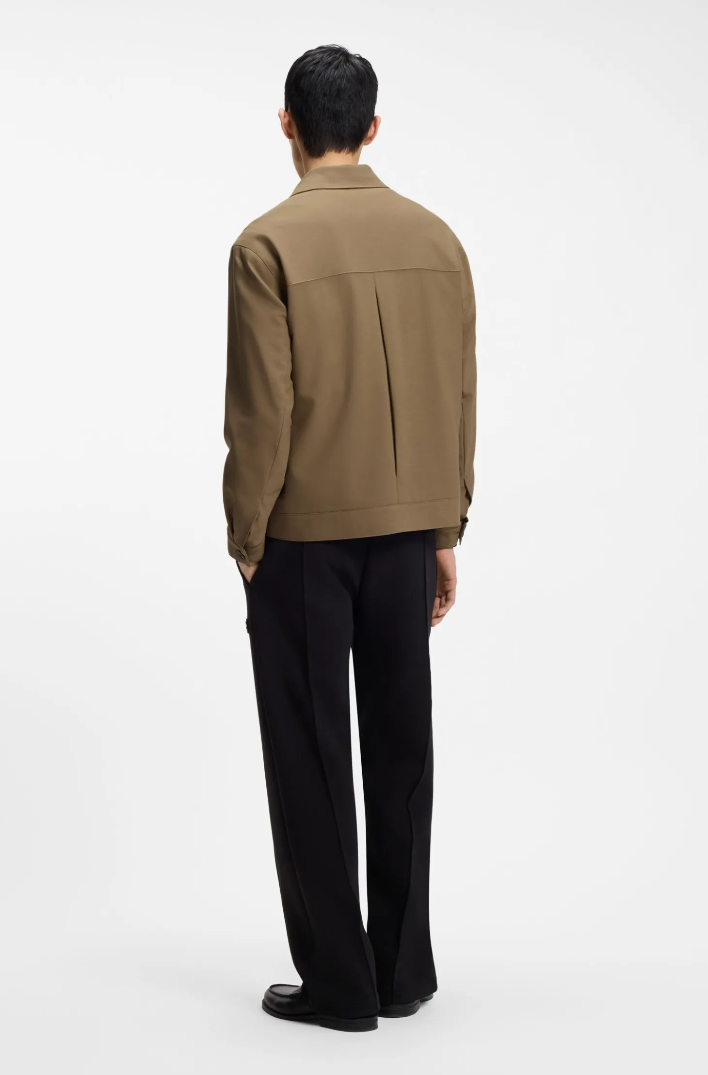Slim-Fit Sakko aus knitterfreiem Twill