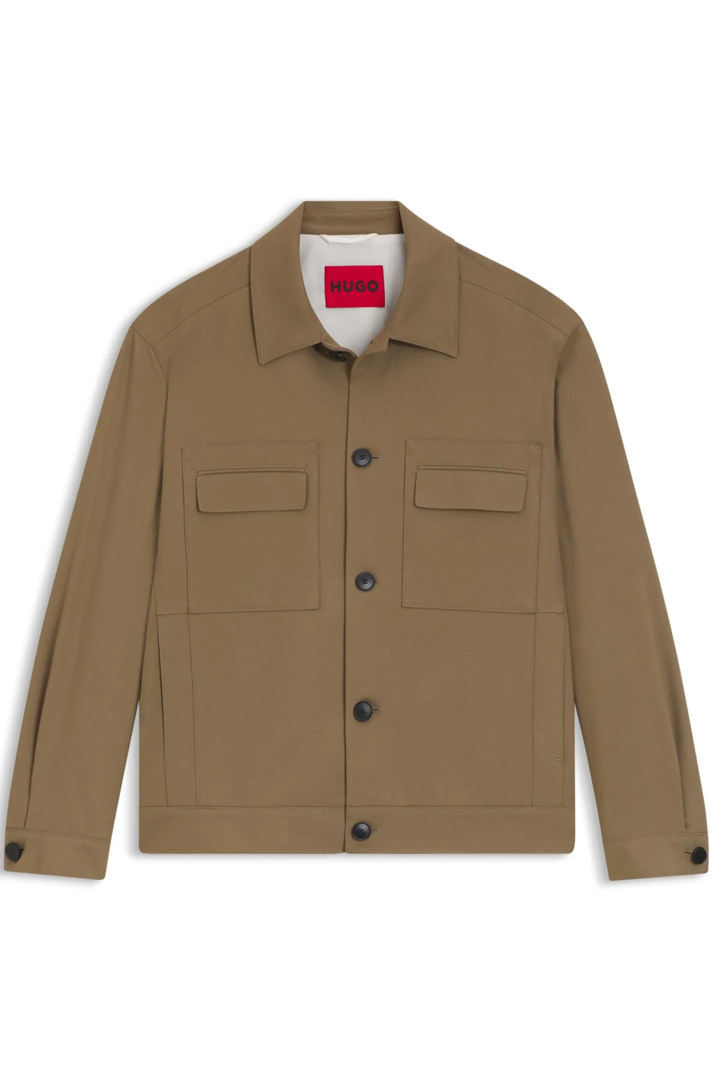 Slim-Fit Sakko aus knitterfreiem Twill