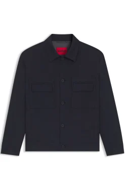 Slim-Fit Sakko aus knitterfreiem Twill