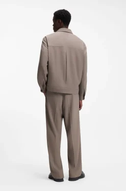 Slim-Fit Sakko aus knitterfreiem Twill
